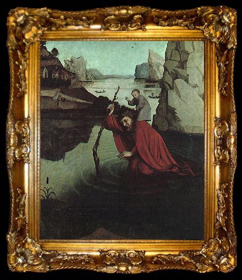 framed  Conrad Witz Saint Christopher, ta009-2